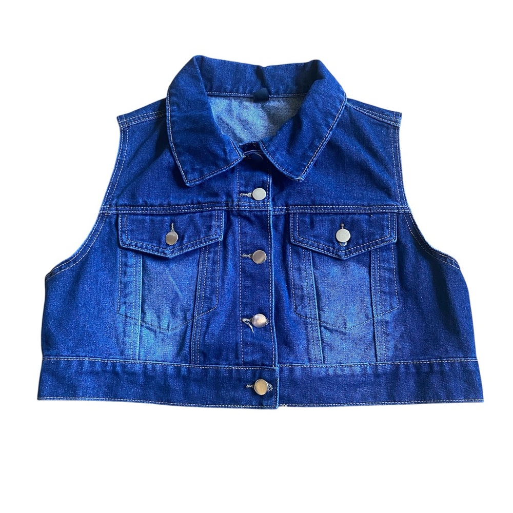 Blue Denim Vest
